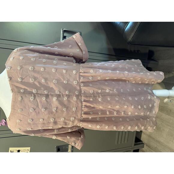 Purple Lava Elegant Floral Top - Size S- Oversized - Picture 4 of 5